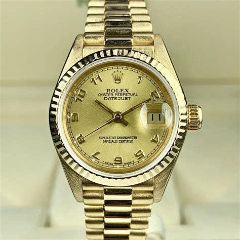 rolex datejust voll gold|Rolex all gold Datejust.